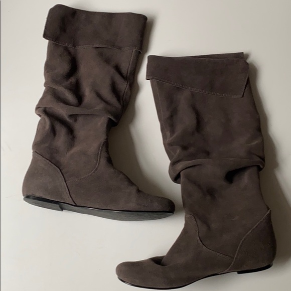 Bonanza Women's Slouchy Microsuede Boots, Sz 7 1/2 - Picture 8 of 14